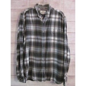 On The Road Slim Fit  Size X Large Button Down Shirt  Long Sleeve Plaid
